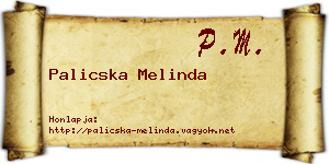 Palicska Melinda névjegykártya